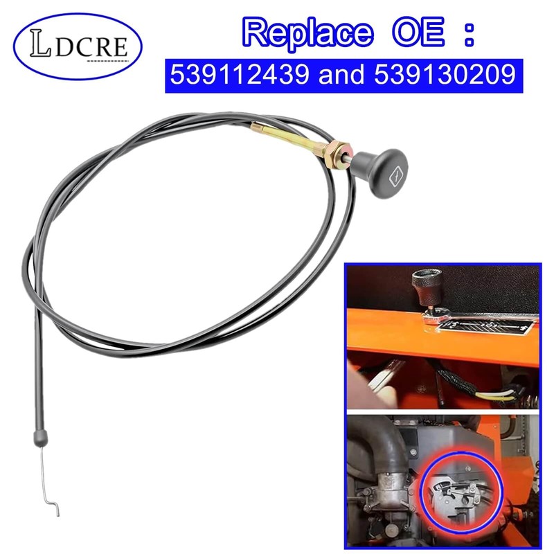 539112439 Choke Cable Compatible with Husqvarna Zero Turn Mower EZ