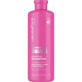 Lee Stafford Smoothing Shampoo | Illuminate & Shine - Best for Dry Dull Hair, Lightweight Clarifying Gel for A High Gloss Sleek Silk Shiny Finish, Infused with Marula Oil for Rich Moisture, 16.9 Fl Oz
