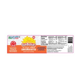 SunButter Natural No Sugar Added Sunflower Butter with hint of salt 16 Ounce (Pack of 6)