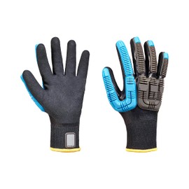 Honeywell Rig Dog™ Knit Cold Protect 44-4438BL Impact Resistant Gloves, Cut Resistant Palm and Back of Hand, 18 Gauge, Knitted and Dipped, Size 6XS (Pack of 6 Pairs)