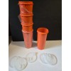 Tupperware VTG NOS Tupperware Pitcher Container #262-6 ORANGE & Flip