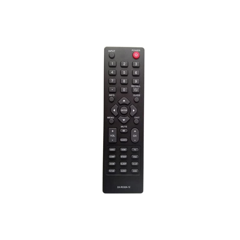 DX-RC02A-12 Remote Control for DYNEX TV Remote Replacement 32" &
