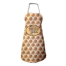 VictoryStore Bakers Apron - Monster Quote Apron - Me Thinks Love Is What Last Cookie..