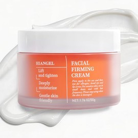 Crema reafirmante y elevadora para rostro y cuello, sin fragancia, crema hidratante para cara, cuello y mandíbula, péptido colágeno hidratante día y n