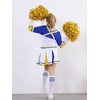 LOLANTA Girls Carnival Costume, Cheerleader Uniform Outfit + Poms +