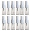 12Pcs 10ml/0.3oz Empty Refillable Clear Plastic Fine Mist Spray Bottles