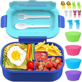 Children's Lunch Box with Compartments School Lunch Box Snack Box Bento Box Lunch Box Nursery Lunch Box Lunch Box Breakfast Box Girls Boys Snack Food Box Bento Box Gift Leak-Proof