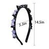5 Pieces Flower Crystal Hair Band for Women Hairpin Headbands