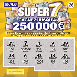 That's Amazing NEW! 5 X French World's Most Realistic Euro Currency Fake Joke Prank Winning Scratch Cards - Every card appears to win from 25.000€ to 250.000€