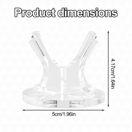 Acrylic Small Ball Stand Holder, Ball Display Holder Acrylic Ball Stand Baseball Display Stand Acrylic Baseball Holder for Baseball Golf Tennis Ball Spheres Display
