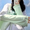 2024 Women's Ice Silk UV Protection Arm Sleeves One Size/White 15ea