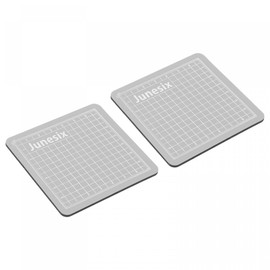 sourcing map 3.1 x 3.1 Inch Cutting Mats, 2 Pack Rotating Fabric Mat, Double-Sided, Mini for Crafters, DIY, Crafts, Creative Design, Sewing, Grey