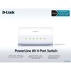 D-Link PowerLine AV 4-Port Switch with HomePlug AV 200Mbps and