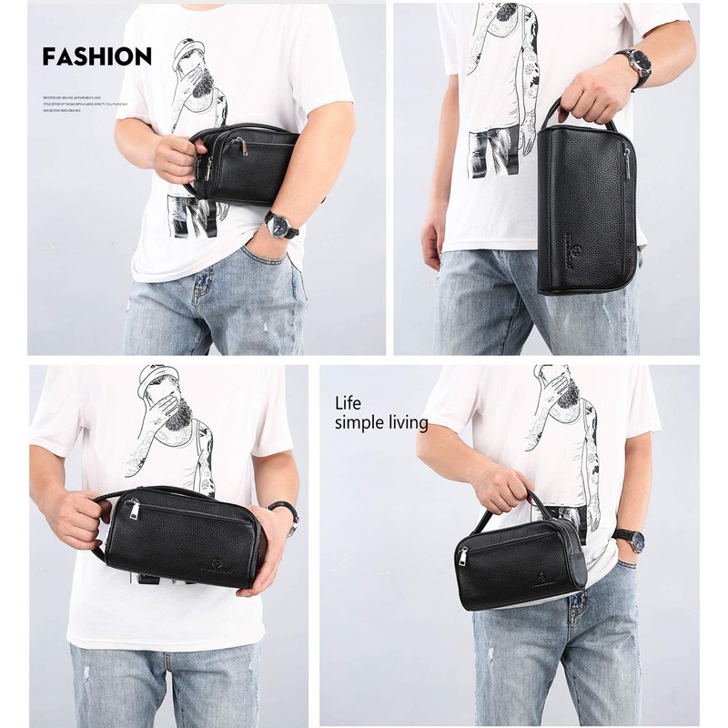 Hana Genuine Leather Second Bag, Clutch Bag, Clutch Type, Second
