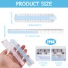 2 Packs Foldable Ruler 30cm Folding Ruler Plastic Transparent Folding