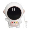 Astronaut Shaped Cute Hand Warmer Digital Display USB Rechargeable 2