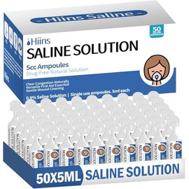 9% Saline Solution — Sodium Chloride 9% for Nasal Moisturising, Nose & Eye Care, Nasal Cleanse for Adults & All Ages — Preservative Free, 250ml / 8.45