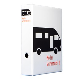 Mein Wohnmobil PVC Motif Folder A4 - Sturdy PVC Folder with 2-Ring Mechanism, Made in Germany, Durable Folder for Documents and Documents, No Import
