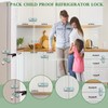 KIZZHISI 5Pack Child Proof Refrigerator Lock, Baby Proofing Cabinet Locks,