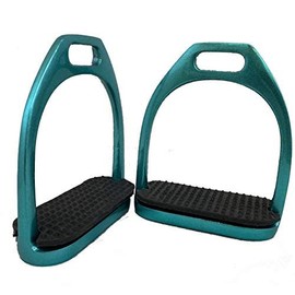 Showman Stainless Steel Glitter Coated English Irons (Teal)