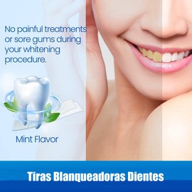 14Pares-28 Tira Tiras Blanqueadoras De Dientes, Tiras para Blanquear los Dientes, Tiras Blanqueadoras Dientes, Eficaces Para Limpiar Los Dientes Y Eliminar Manchas De Café Y Bebidas.