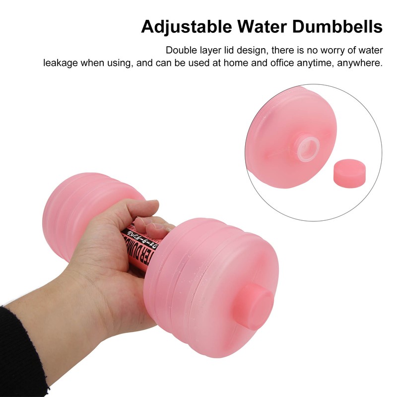 2Pcs Water Filled Dumbbells Weight Dumbbells Adjustable Body Shaping Gym