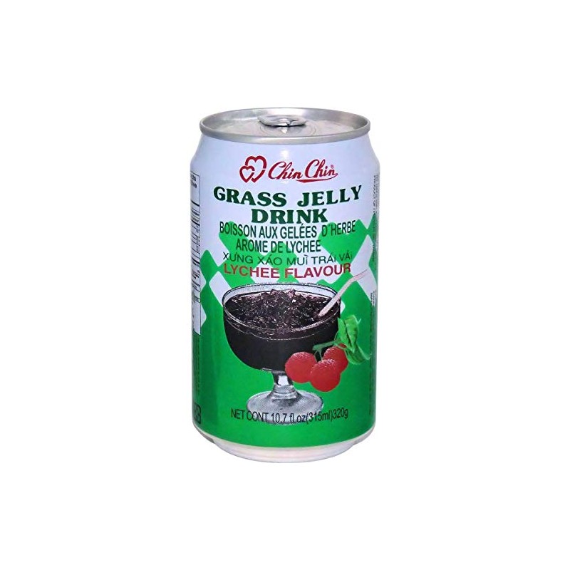 Chin Chin Grass Jelly Drink (Lychee, 6 Pack)