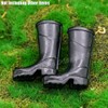 2Pcs Black 1/12 Miniature Rubber Boots Dollhouse Garden Accessories