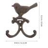 Alipis Retro Cast Iron Double Birds Wall Hook Vintage Wall