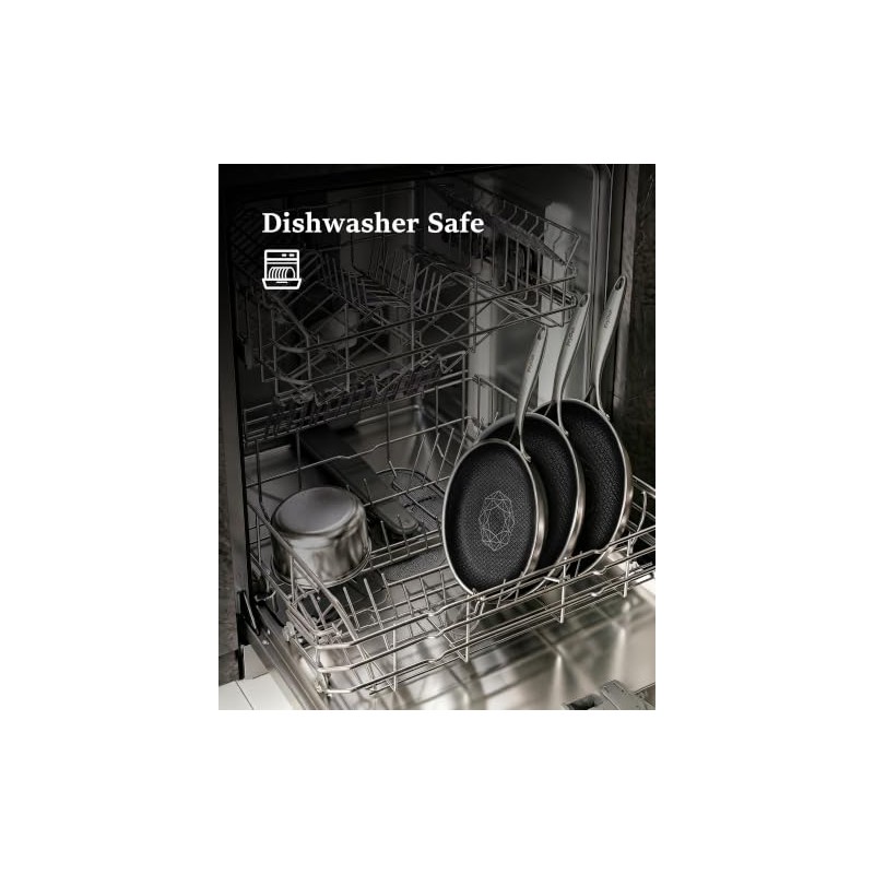 Non Stick Frying Pans, 8 Inch Hybrid Frying Pans Nonstick,