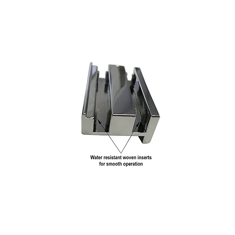 Gordon Glass™ Universal Frameless Shower Door Guide for 3/16", 1/4"