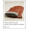 AKAROA ESTD 2019 TIM Men's Leather Gloves, Touchscreen Function, Italian