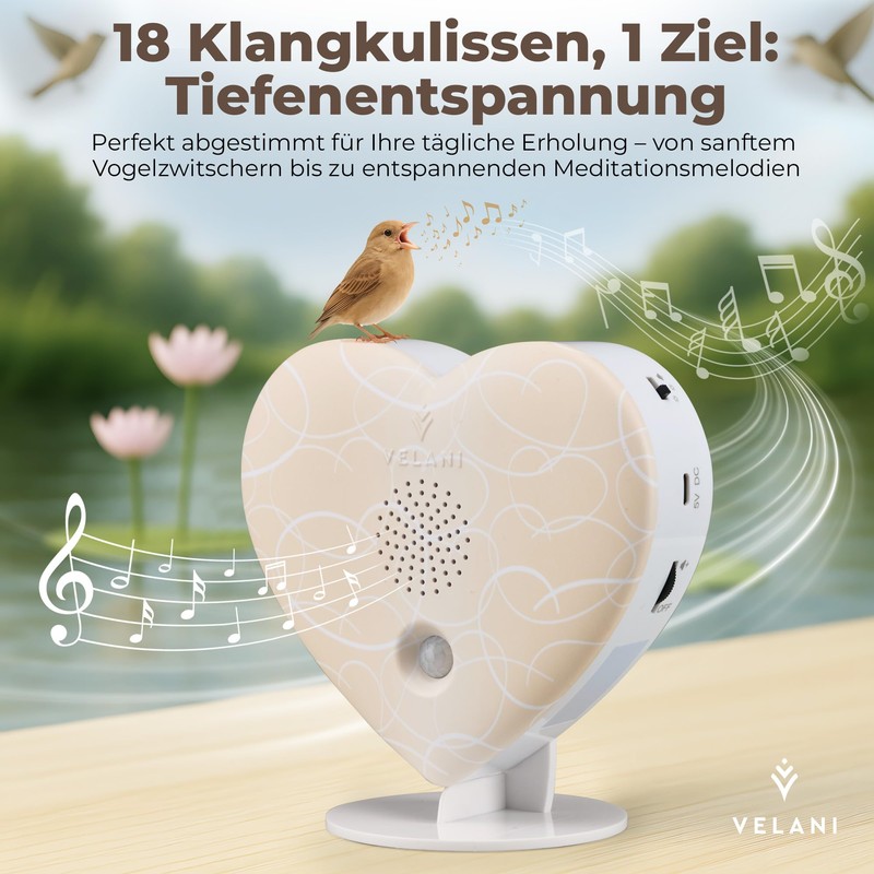 VELANI Soundbox, Bird Chirping Sound Box, Original Bird Chirping with