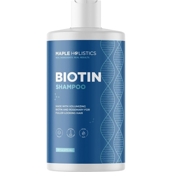Maple Holistics Volumizing Biotin Shampoo for Thinning Hair - Thin