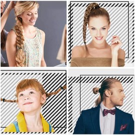 100 Pcs Black Elastics Hair Ties Small Bulk Hair Ties Hair Bands (4mm)