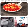 jojofuny 2Pcs Small Slotted Spoons Spherification Spoon Durable Stainless Steel