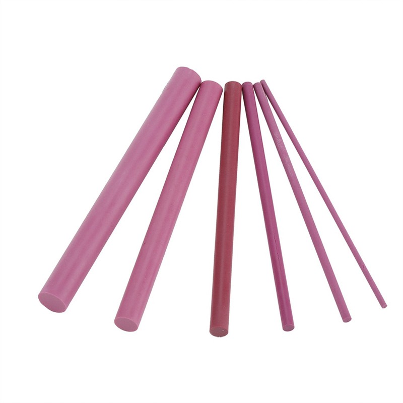 6 PCS 3000 Grits Ruby Polishing Oil Stone Sharpener Sharpening