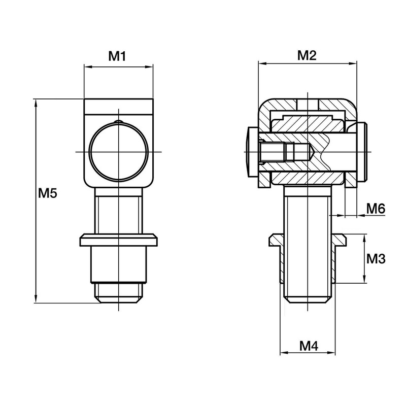 SO-TECH® Gate Hinge 83 mm Adjustable with M18 Weld-In Nut