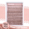 Brown Lash Clusters Natural Lash Extensions Wispy Eyelash Clusters 154