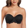 DotVol Women's Strapless Bra, Backless, Without Straps, Push Up Bra