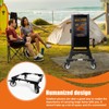 I'Ezonk 5 Inch Casters Wheels All Steel Smoker Stand，Electric Smoker&Vertical