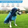 myyAA Dog Raincoat,Dog Waterproof Jacket,Reflective Dog Jacket with Hoodie,Lightweight Dog