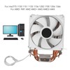 CPU Cooling Fan Professional Efficient 6 Tubes 3 Wires White