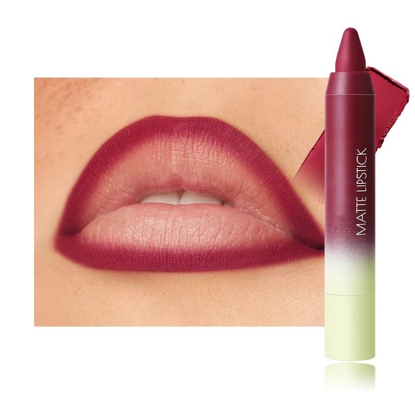 BINGBRUSH 2in1 Gradient Lip Liner & Lipstick Combo,Matte Longwear Waterproof