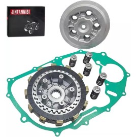 JINFANNIBI Clutch Hub Pressure Plates Kit & Heavy Duty Springs for Yamaha V Star 650 XVS650