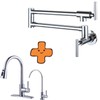 WOWOW Kitchen Faucet and Water Filter Faucet Combo, and Pot