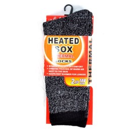 Heated Sox Men's Warm Winter Comfort Thermal Socks, Size 6-11 UK (1 Pairs)