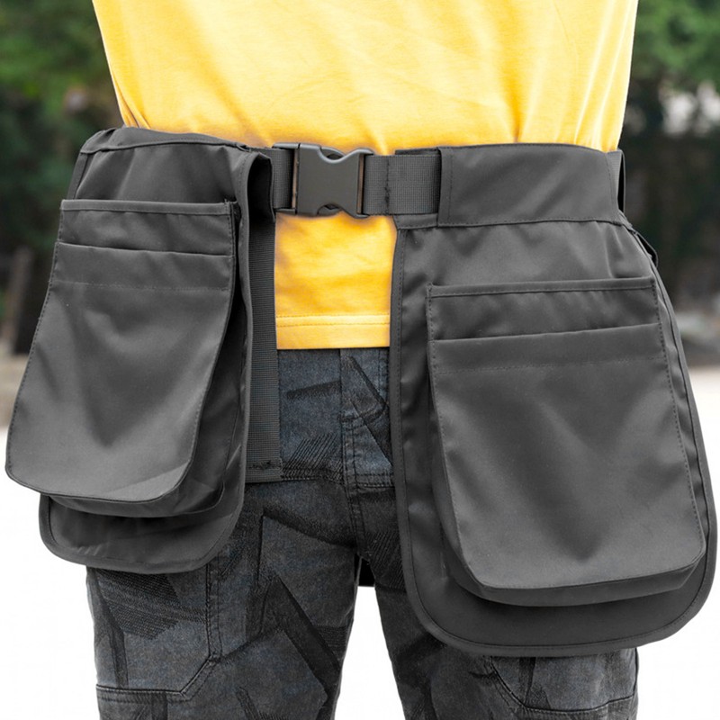 Waist Apron Bag Multi Pocket Waist Belt Bag Fashionable Zipper