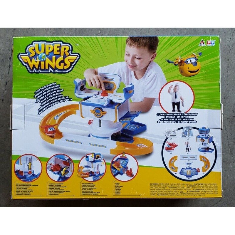 Auldey Super Wings Runway Connected Tower with Jett & Jimbo