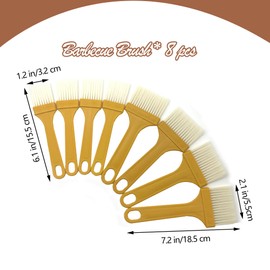 DHER 8 Pieces Kitchen Grill Brush Roasting and Pastry Brush Kitchen Pastry Brush Nylon Dust Brush Pastry Brush Pastry Brush Pastry Brush Pastry Brush Pastry Brush Pastry Brush Pastry Brush Pastry